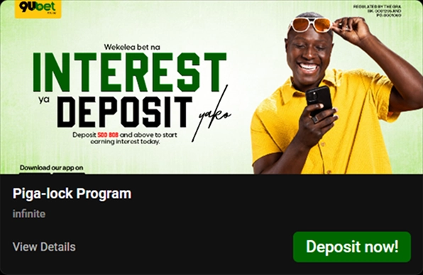 Piga-lock interest on deposit banner man